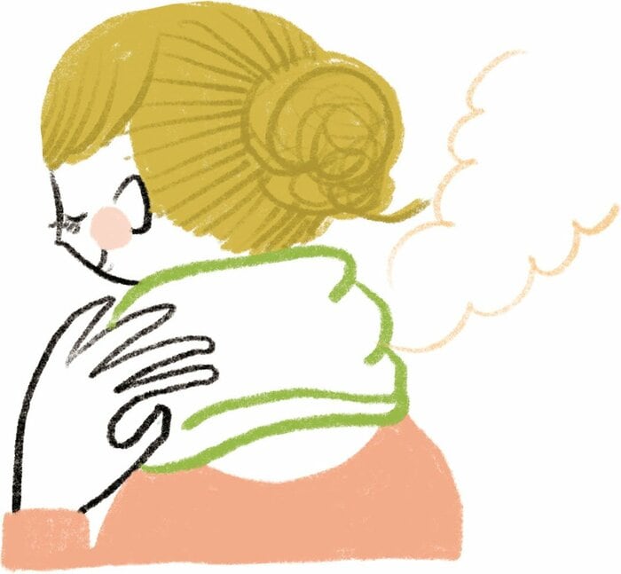 首を温めると…